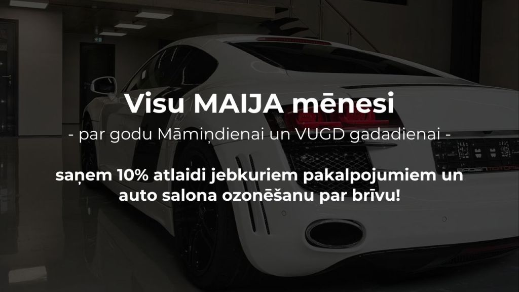 Visu MAIJA mēnesi īpašs&nbsp;piedāvājums!